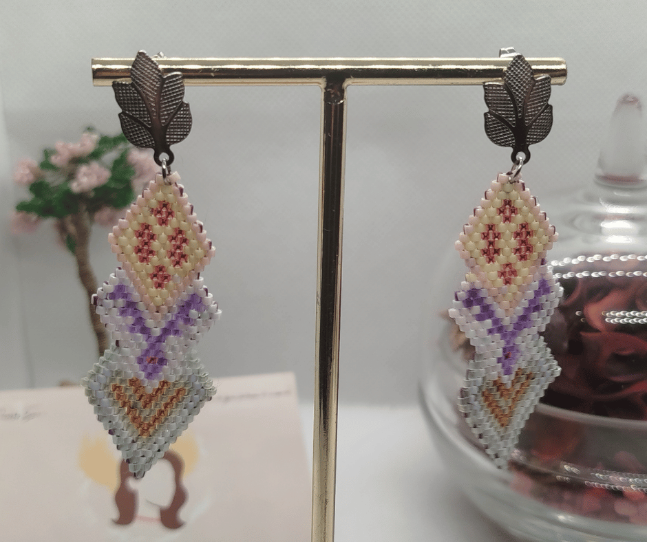 Boucles d'oreilles perle miyuki
