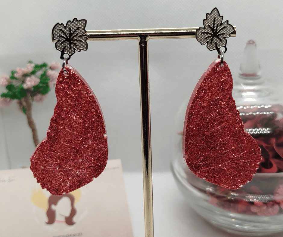 Boucles d'oreilles résine