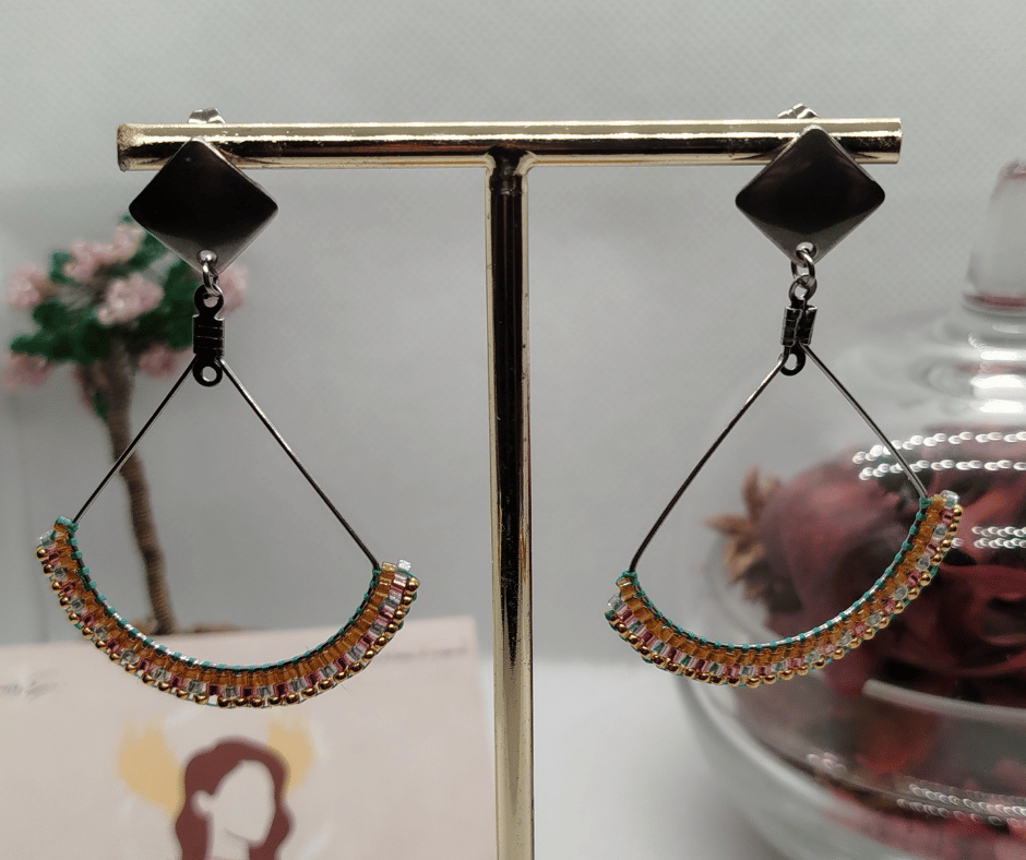 Boucles d'oreilles perle miyuki