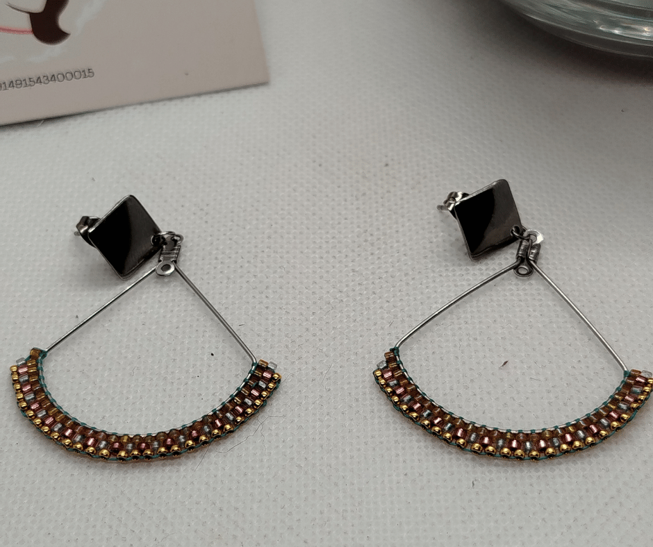 Boucles d'oreilles perle miyuki