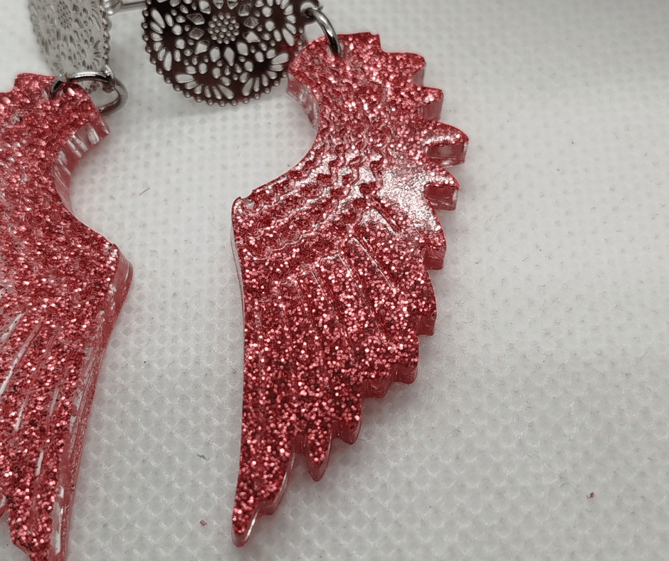 Boucles d'oreilles résine