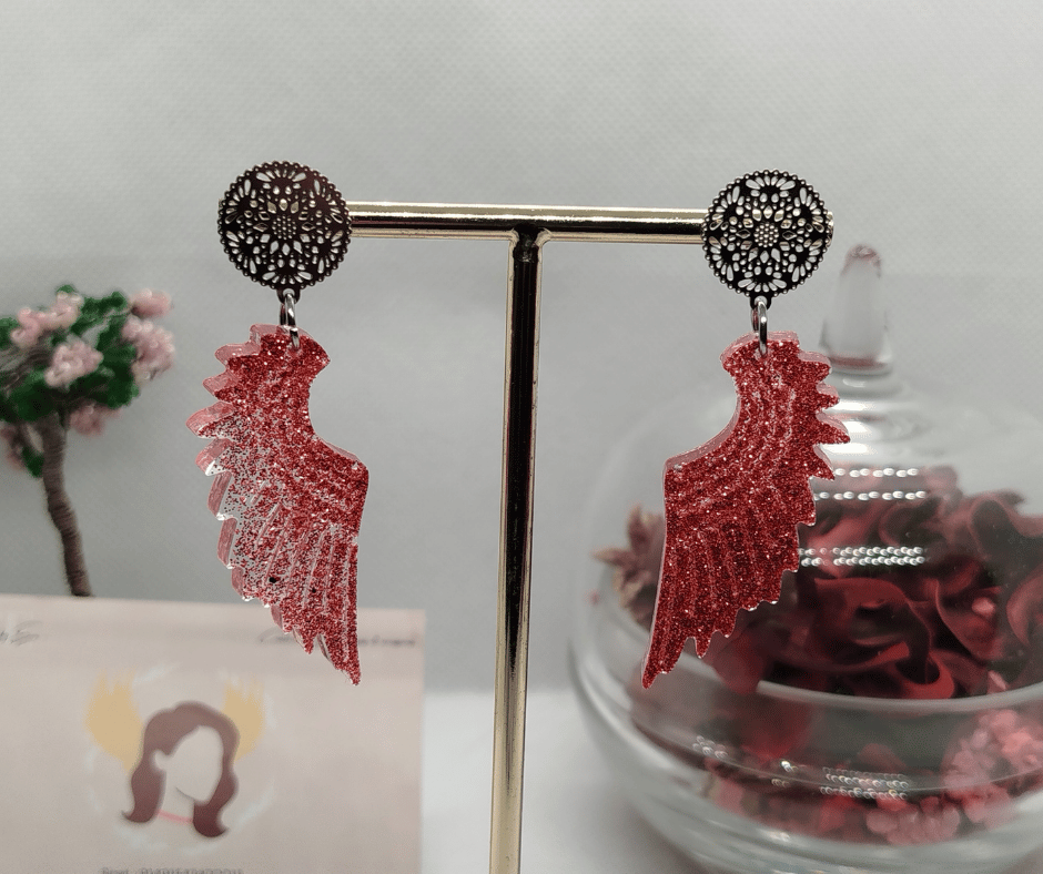 Boucles d'oreilles résine