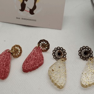 Boucles d'oreilles résine