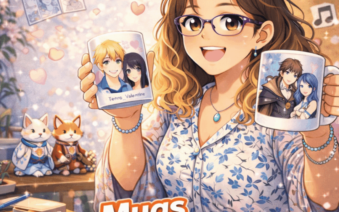 portrait manga sur mug