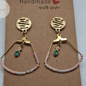 boucles d’oreilles Hisui artisanales