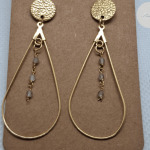 boucles d’oreilles Tamayura vue de face