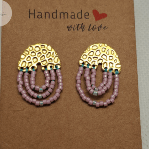 boucles d’oreilles artisanales Kasane CREAS BY EA