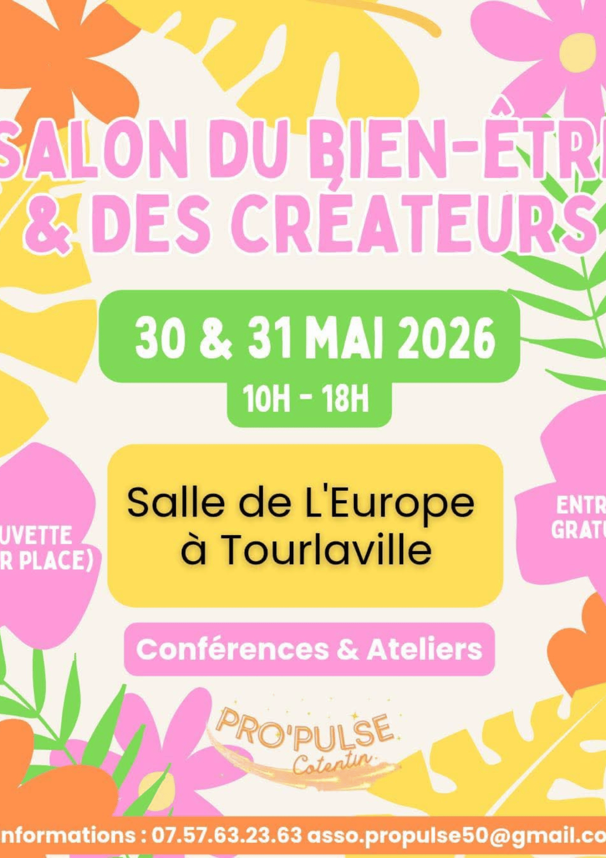 affiche salon bien-être Tourlaville 2026