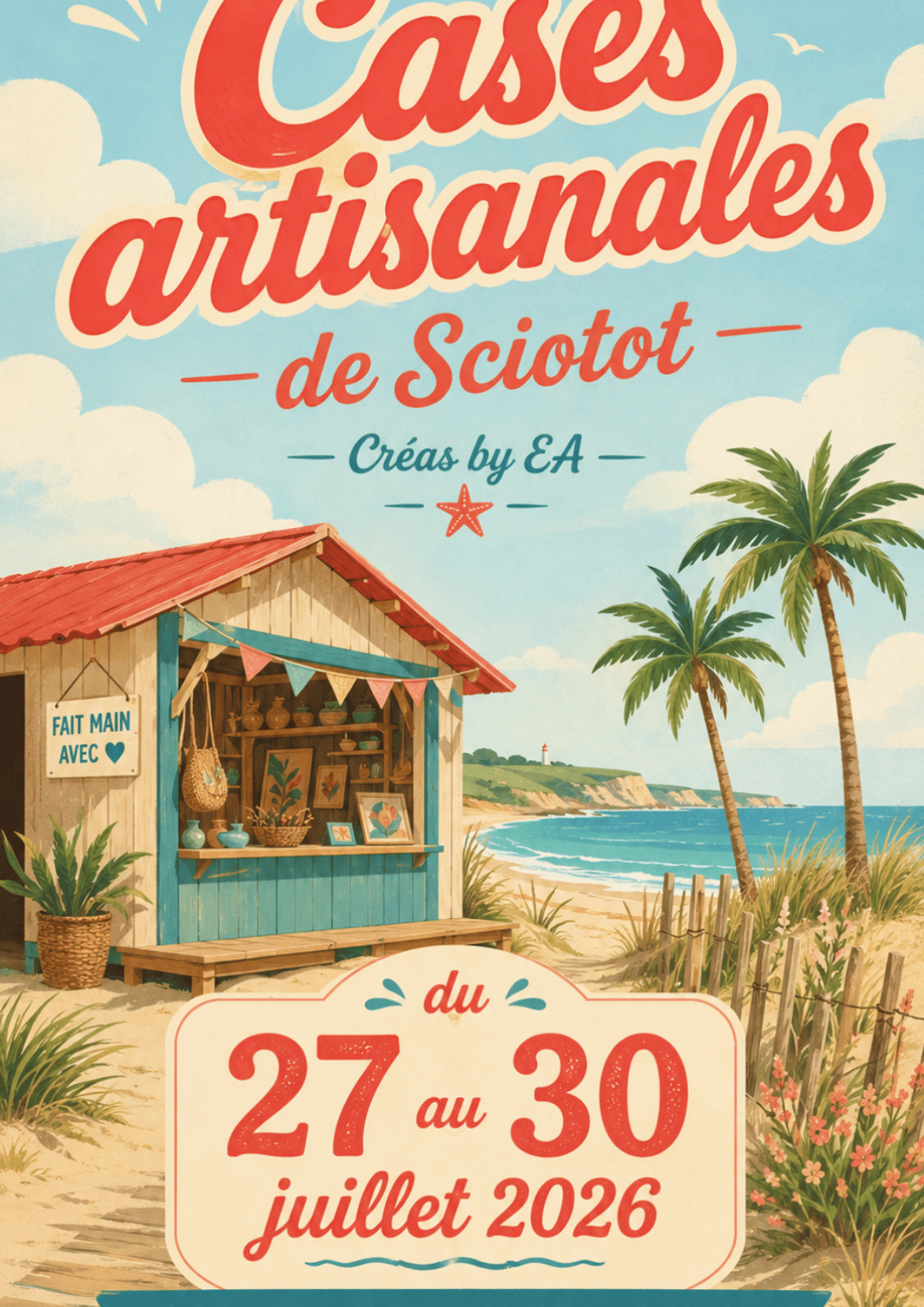 Cases artisanales de Sciotot 2026 – Créas By E.A du 27 au 30 juillet